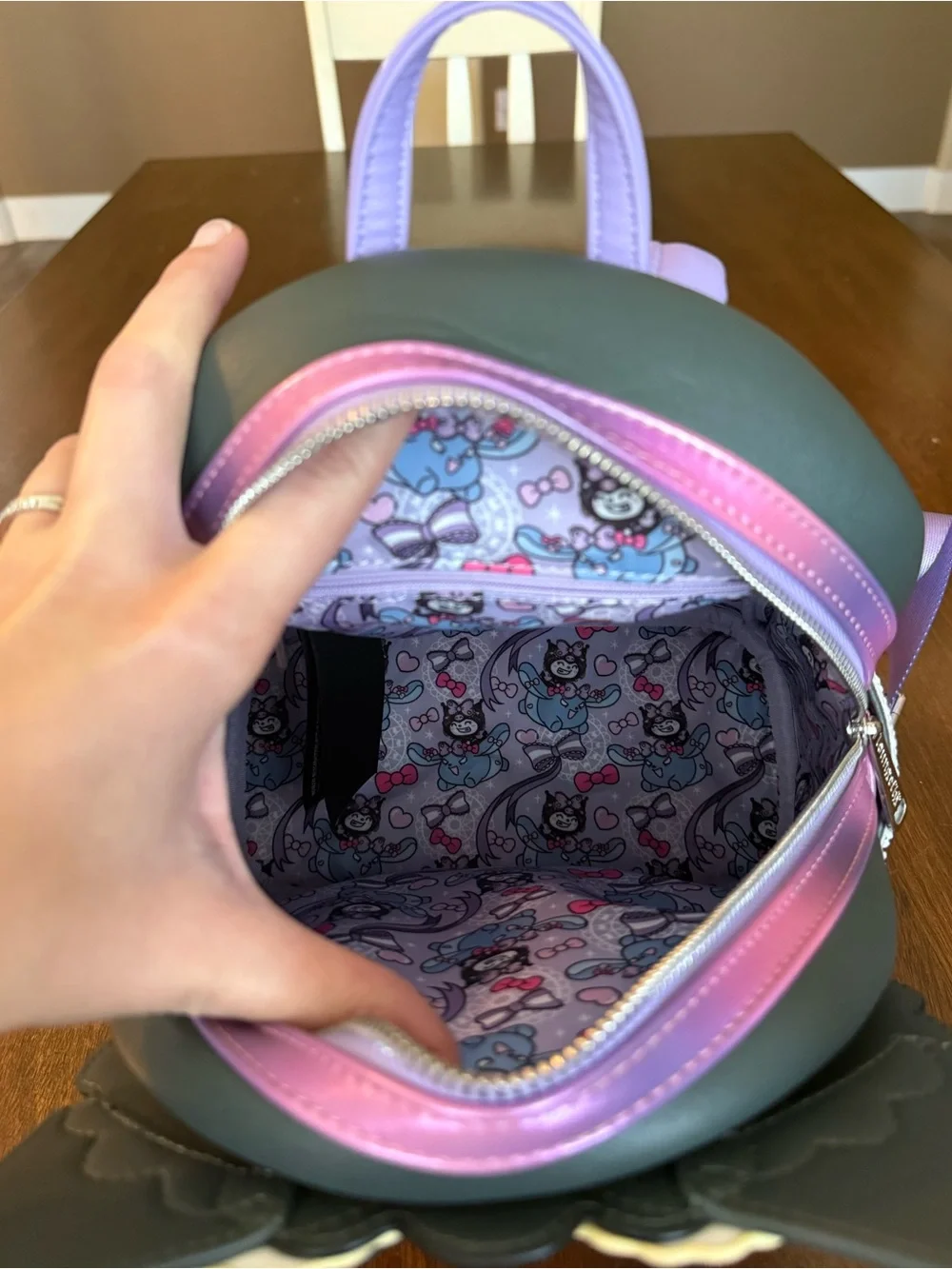 Loungefly Sanrio Kuromi Lolita Mini Backpack Books-A-Million Exclusive